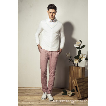 Spring V Neck Knit Sweater Men Jumper